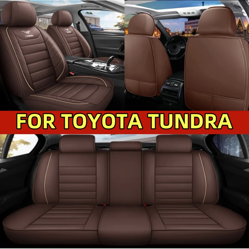 

Чехлы на автомобильные сиденья TOYOTA TUNDRA из высококачественной искусственной кожи, водонепроницаемые и износостойкие, полностью завернутые внутренние чехлы на 5 сидений