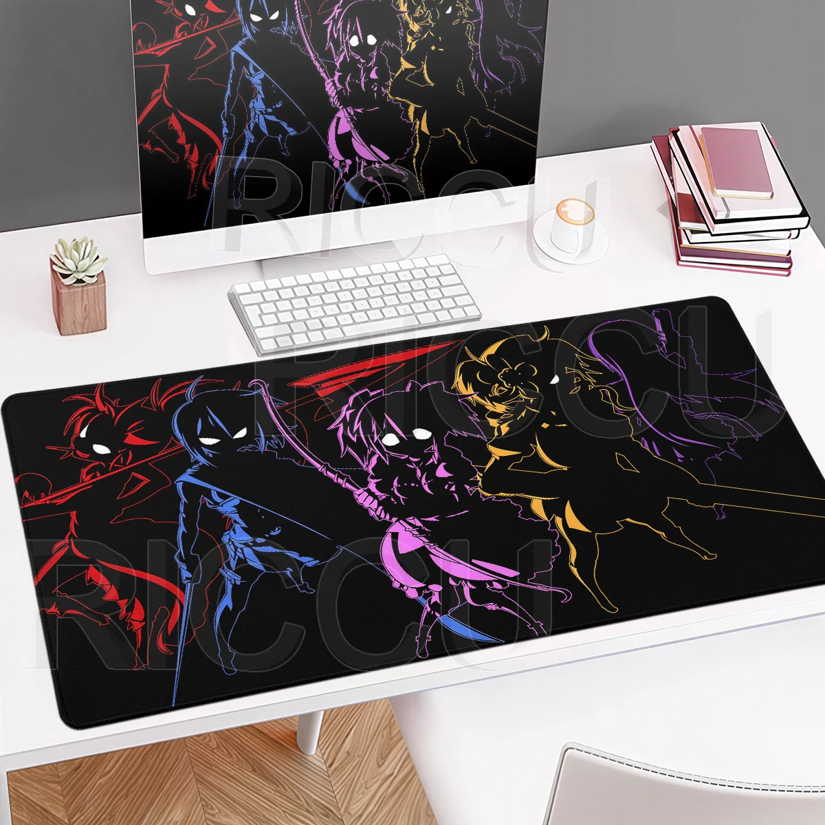 Anime Puellas Magi Madoka Magica Desk Mat Madoka Kaname Office Kawaii Mouse Pad HD Keyboard Large Gaming Mousepad PC Desk Decort