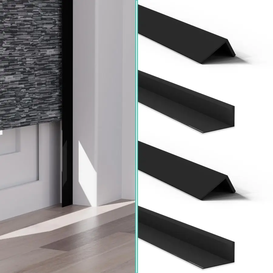 

100 Blackout PVC Light Blocking Strips for Window Shades and Blinds, Block Light Along The Sides of Blackout Blinds, Easy to Ins