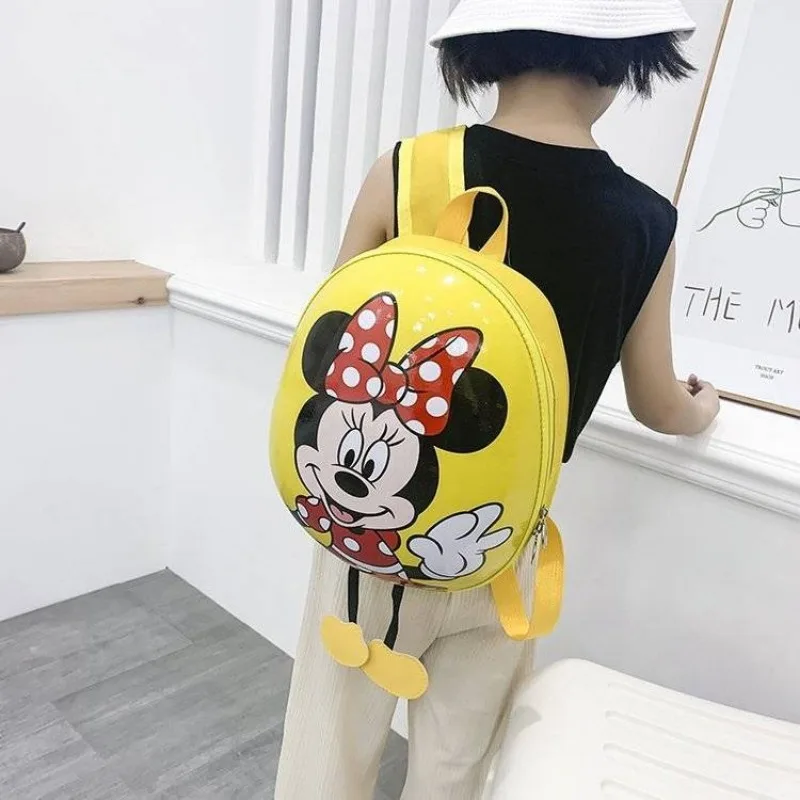 Disney  Mouse Mickey Mouse Cartoon Cute Small Fun Kindergarten Male and Female Baby Hard Shell Small School Bag Trendy Style