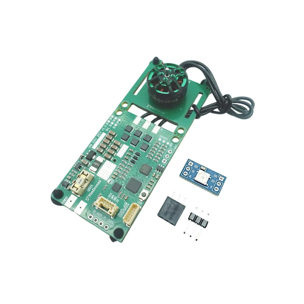 STM32 AM32 ESC Development Board with 1404 4300KV Motor, DroneCAN Bus Voltage Current Sensor for FPV Drone DIY