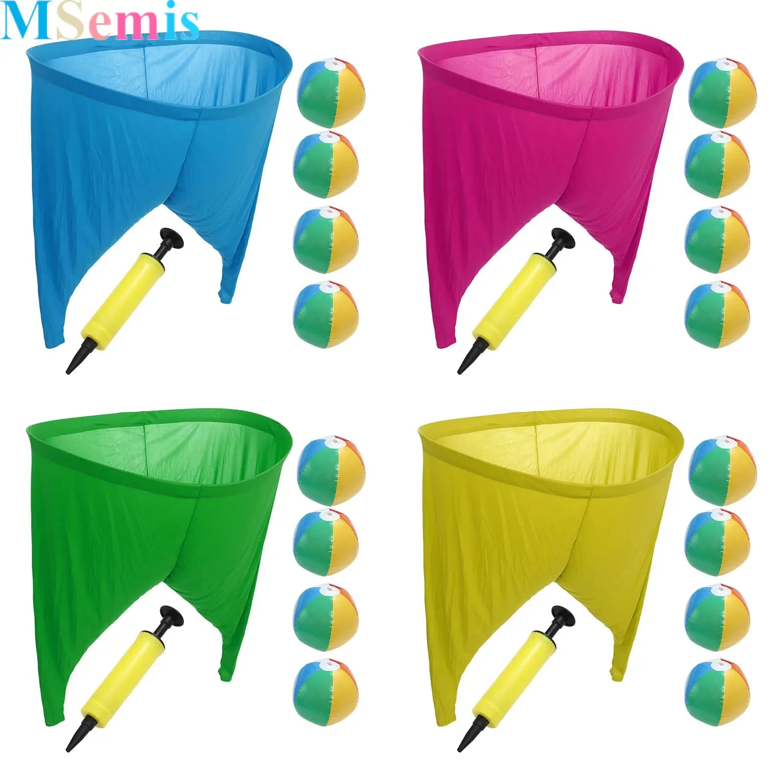 

Pitching Game Yard Game Sets Freaky Party Games with 4 Bouncy Balls Giant Pants And 1 Air Pump Outdoor Game