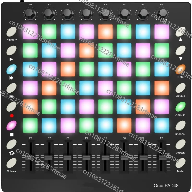 MIDI Pad Music Maker 25 Key Mini Midi Keyboard Controller pa System  Mini Midi Keyboard With Pads With RGB Backlit