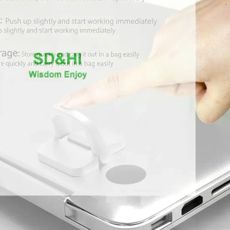 

/&/2Pcs Laptop Stand Mini Portable Holder Foldable Nvisible Laptop Riser Bracket For Notebook Stand Cooling Holder