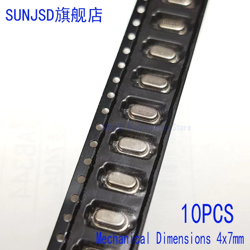 10PCS 24MHz 24.000MHz Quartz Crystal Oscillator Passive HC-M49SMD Mini-2P 4x7mm for Electronic Components Market