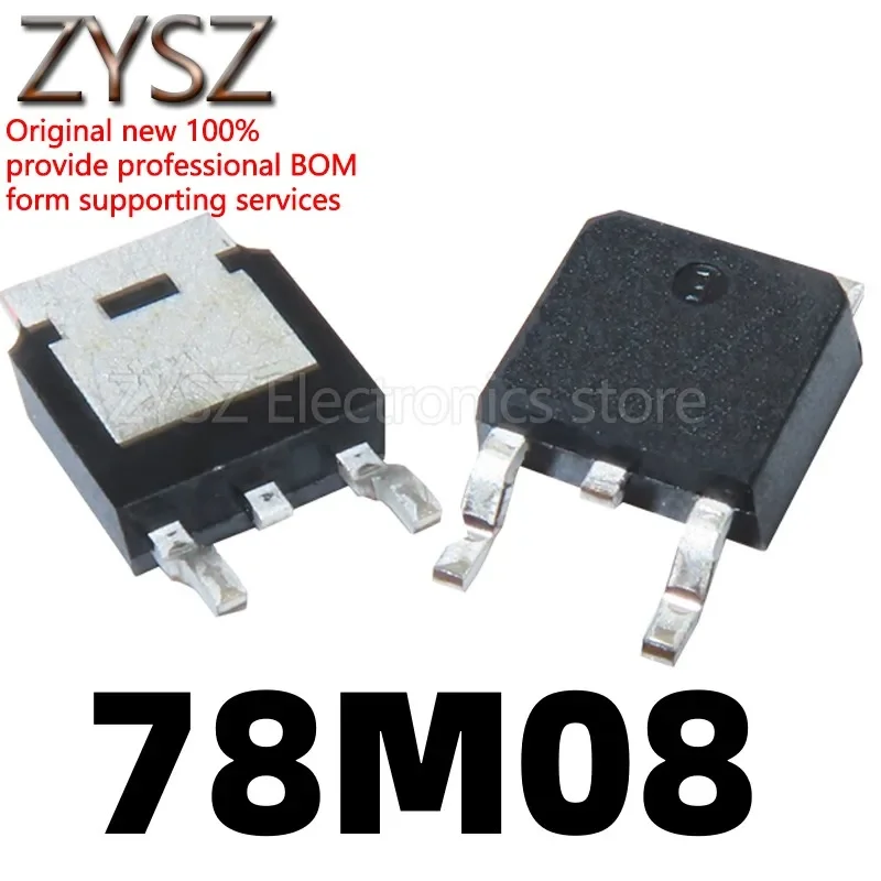 5 PZ L78M08CDT 78M08 patch TO252 8 V 0,5 A regolatore a tre terminali