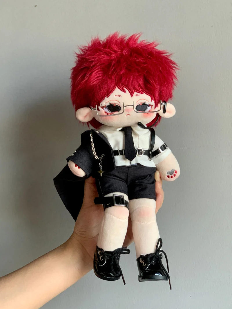 

Only Clothes Original 20cm Cotton Doll Clothing Hacker Agent No Attribute Handsome Black And White Doll Trendy Cool Fashion Set