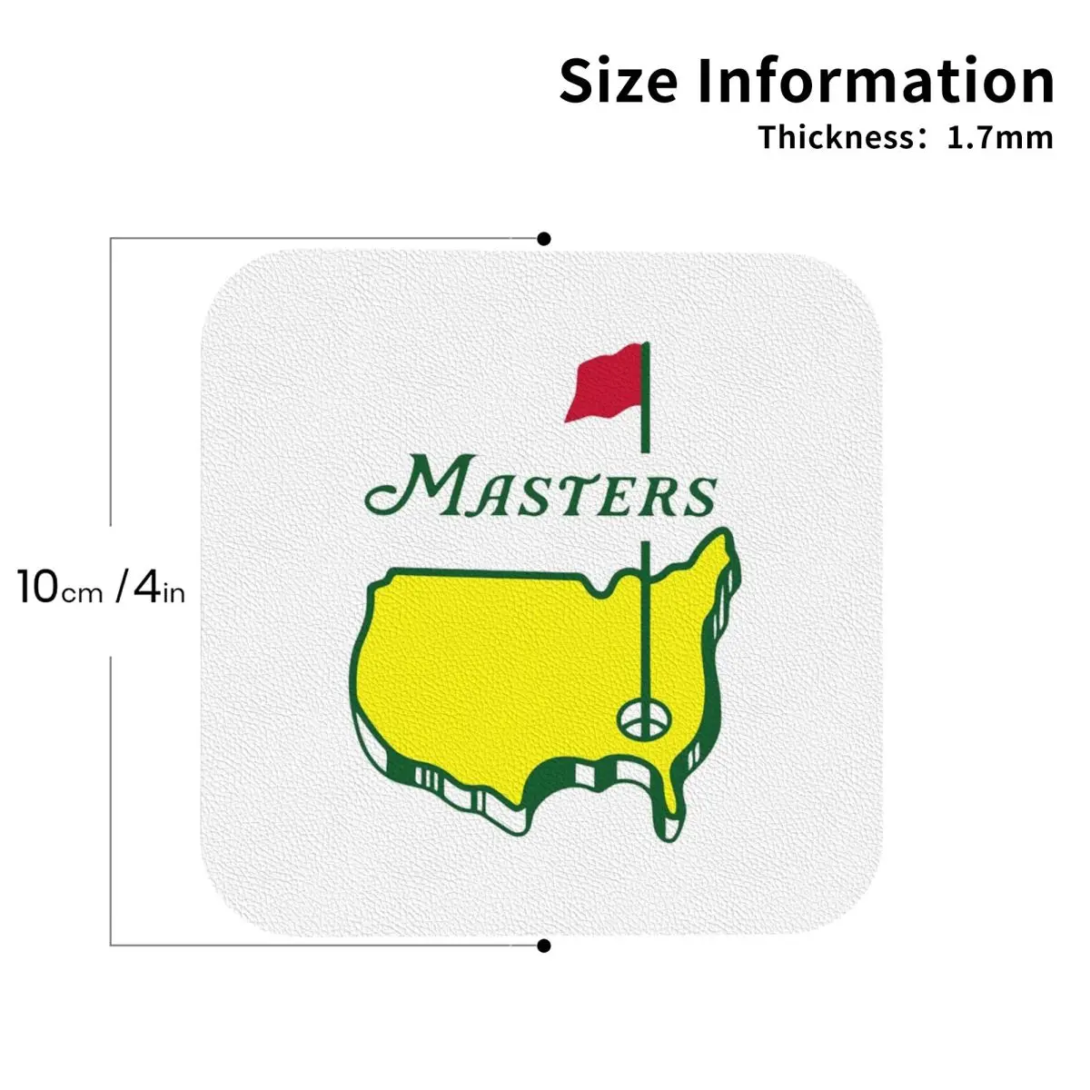 マスターズ - マスターズ 2022 - オーガスタ ナショナル - オー コースターズ キッチン プレースマット 断熱カップ コーヒーマット 食器パッド 4枚セット