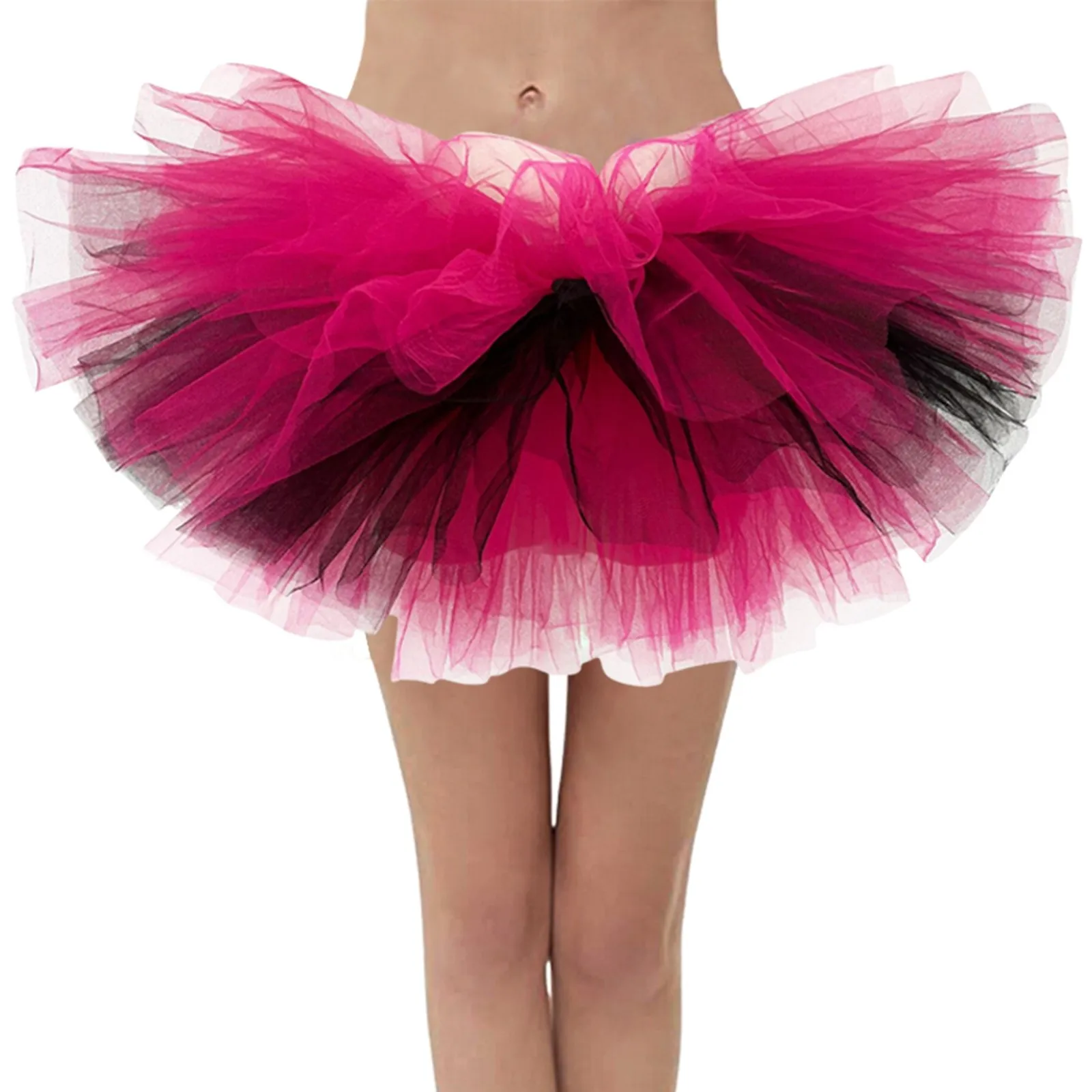 

New 2024 Short Tulle Multicolor Skirts Womens/Girls Elastic Stretchy Layers Summer Adult/Child Tutu Skirt Underskirt Lady Skirts