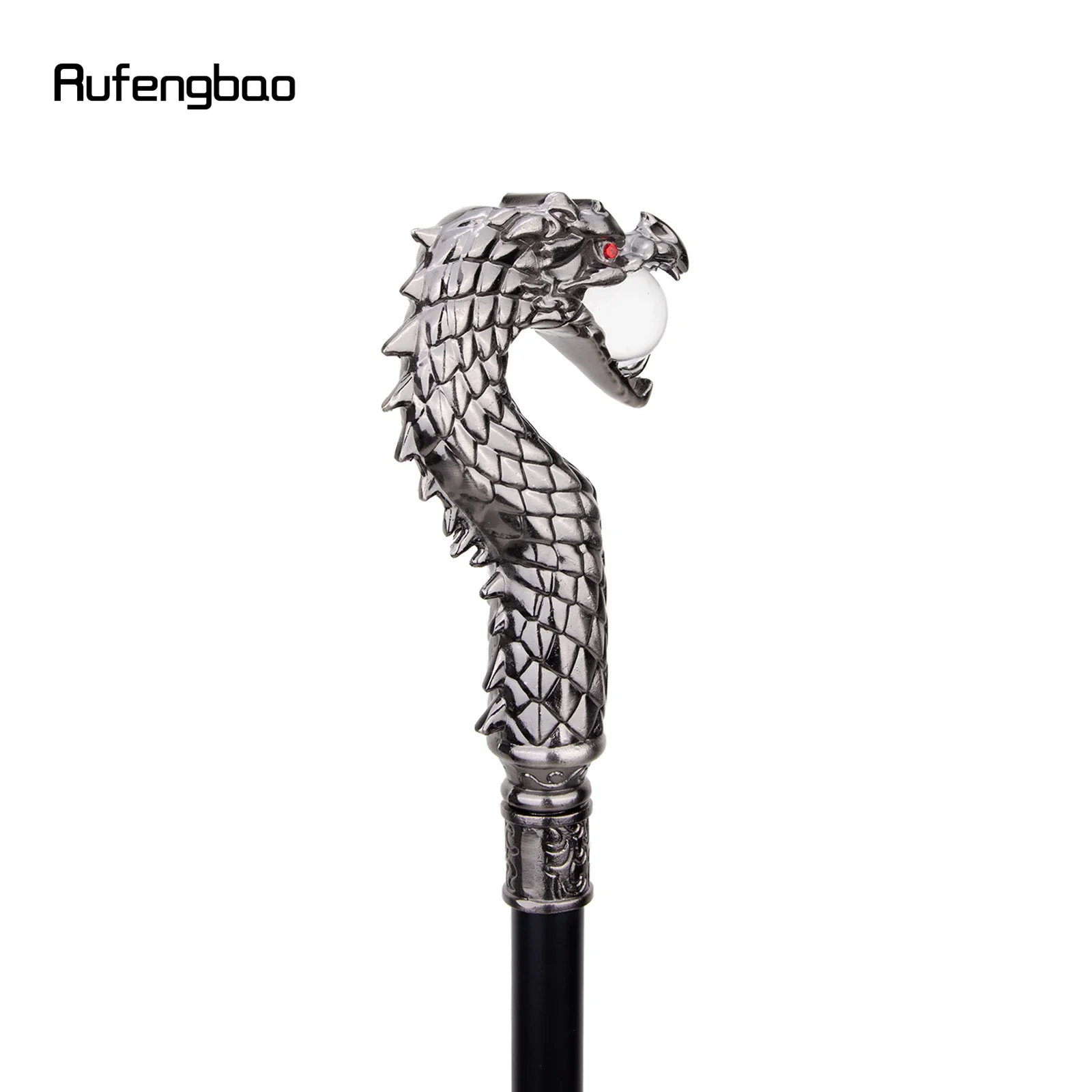 Dragon Head Bite Ball Fashion Walking Stick Decorative Stick Cospaly Vintage Party Fashionable Walking Cane Crosier 93cm