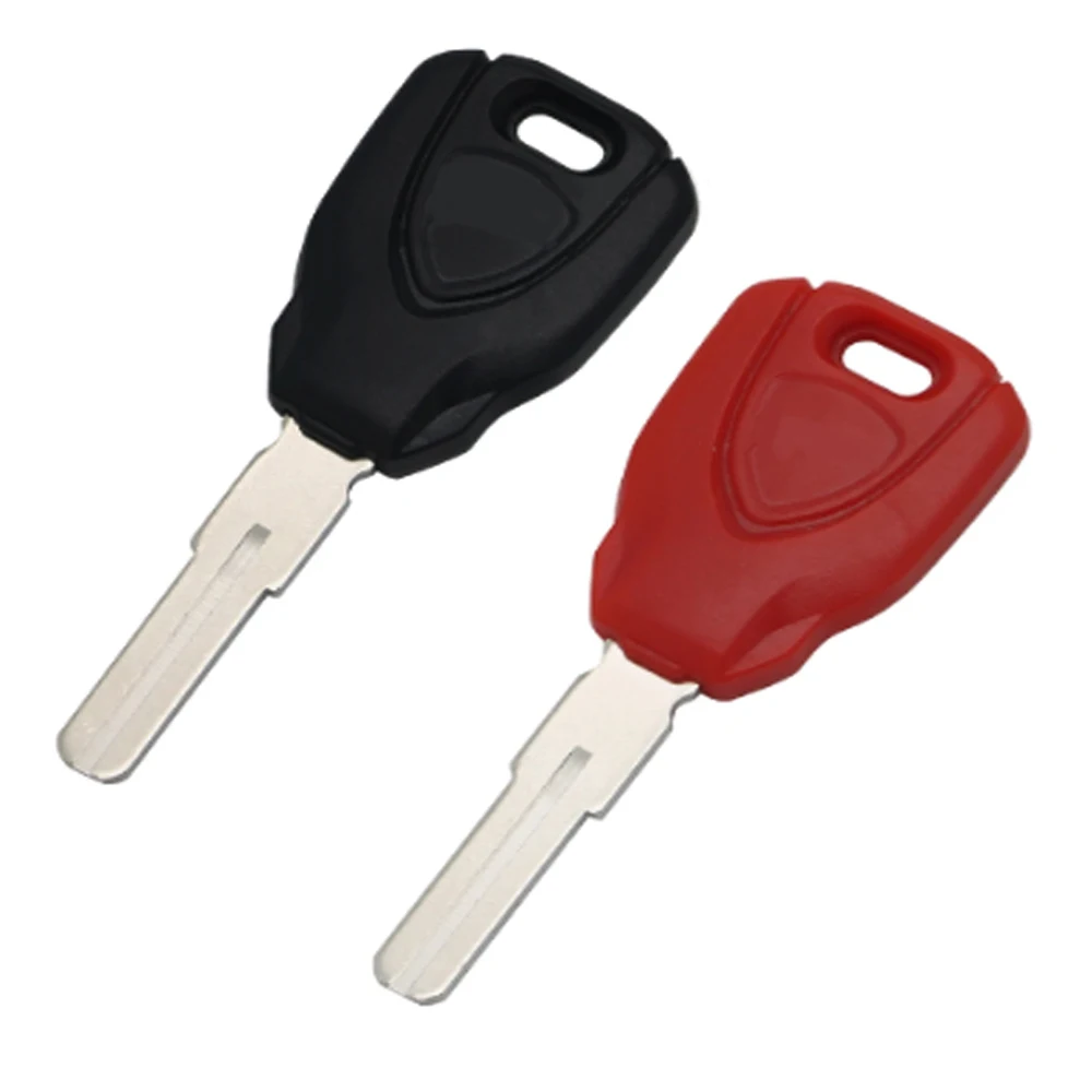 Motorcycle Parts Uncut Blade Blank Key For Ducati Monster 696 796 795 899 959 1098 1199 1299 Multistrada MTS950 (Black/Red)