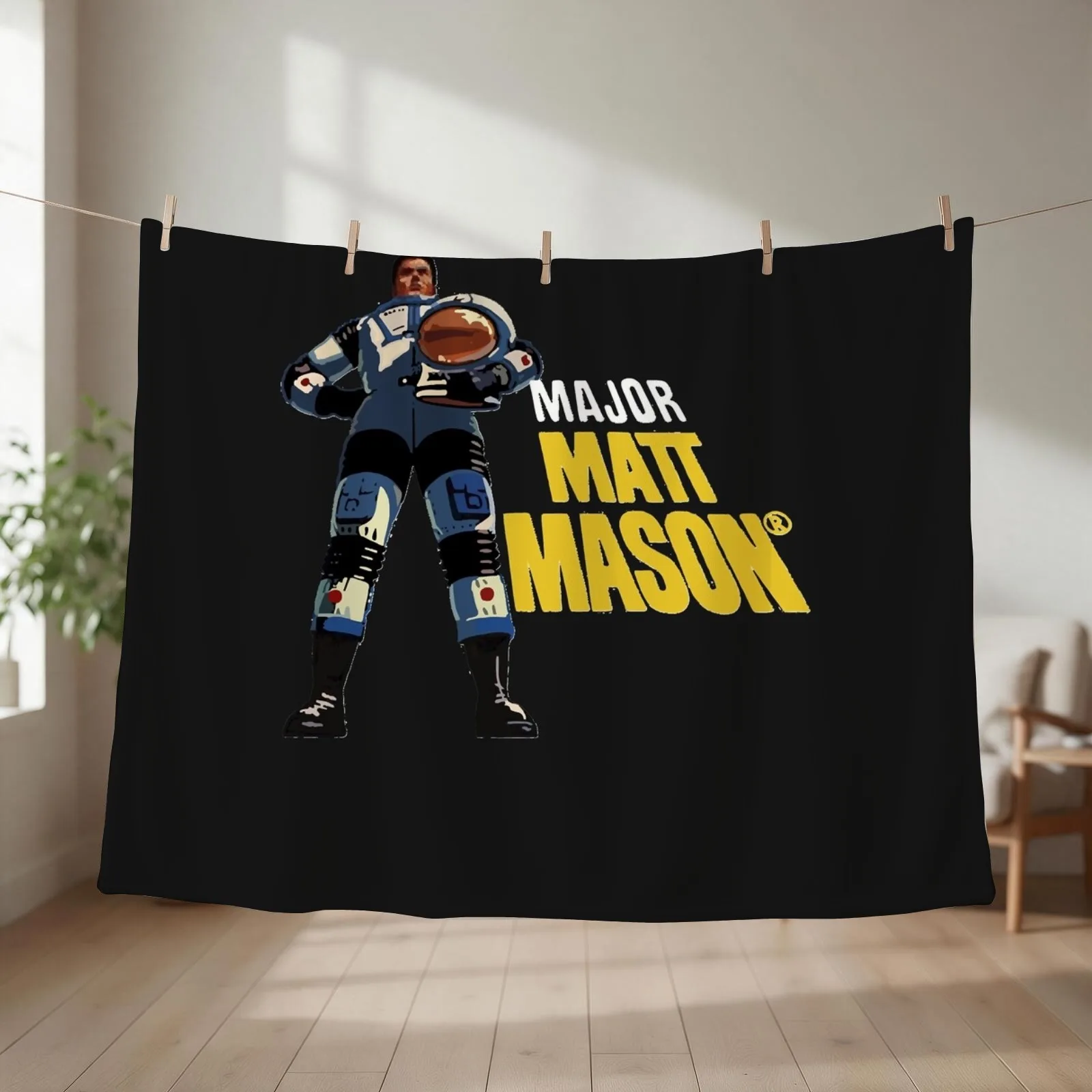 Major Matt Mason Throw Blanket cosplay anime Sofa Quilt halloween Kid'S Blankets
