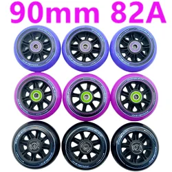 Ruota per pattini di velocità di spedizione gratuita 85a 90mm 100mm 110mm cuscinetto 608z abec-7 abec-9