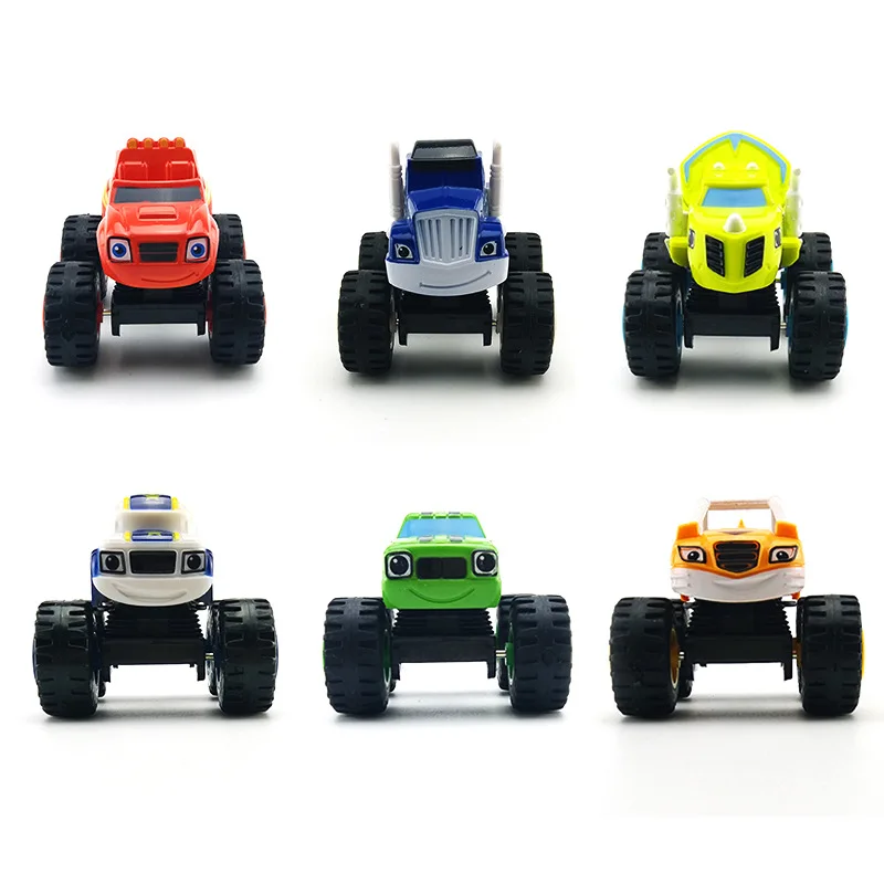 1pc Blazed Machines Car Toys Russian Miracle Crusher Truck Vehicles Figure Blazed Toys For Children Kids Birthday Gifts