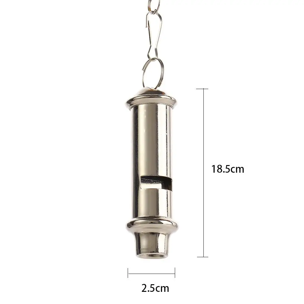 Survival Whistle Metal Whistle Emergency with Lanyard Portable Security Warning Whistle