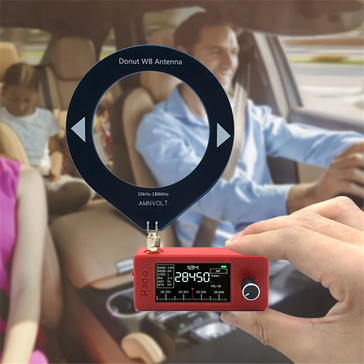 

AB01 SI4732 Radio Receiver 10Khz-180Mhz, Full Band Mini Pocket Radio LSB USB, AM, FM, with Antenna