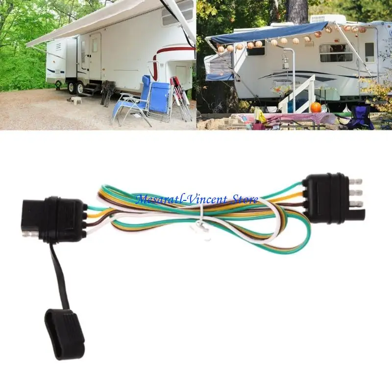 A70F Universal 4 Pin Trailer Wiring Harness ABS Construction Quick Designing