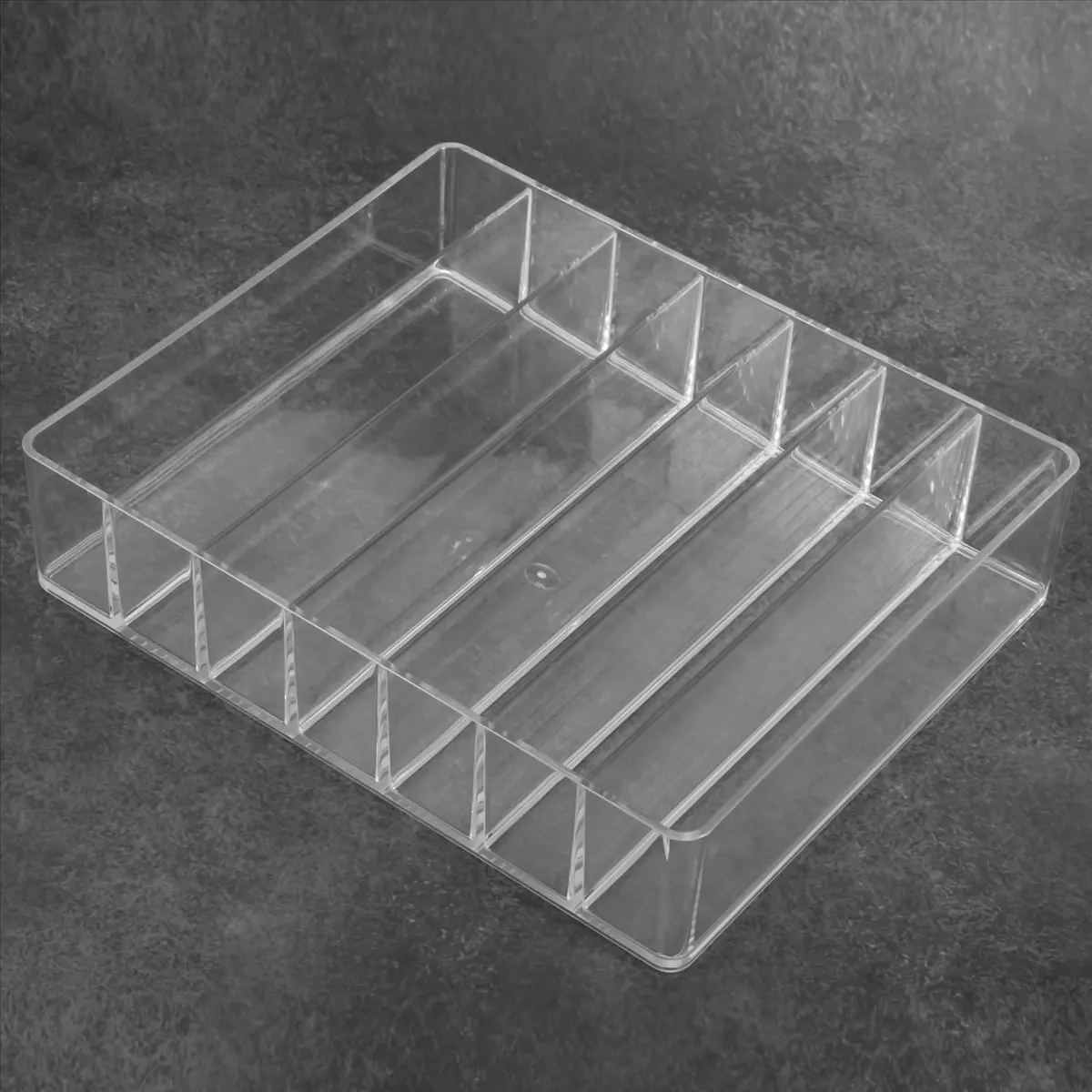 COFA Eyeshadow Palette Organizer- 7 Section Divided Makeup Acrylic Palette Organizer Holder for Vanity Cosmetics Makeup
