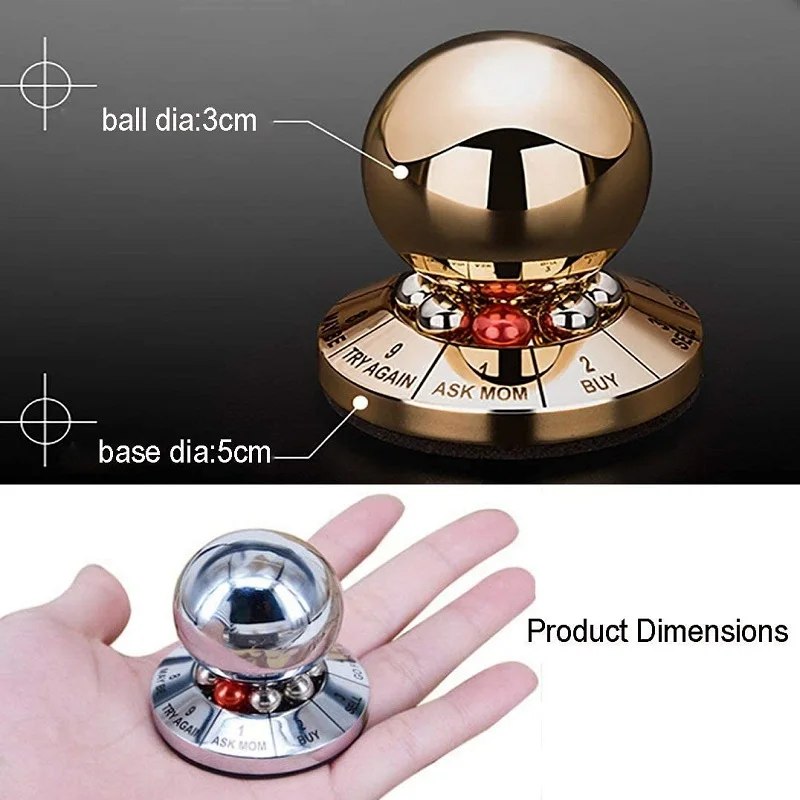 Prophecy Fate Decision Ball Decision Maker Ball Home Office Finger Spinner Anti-Stress Decompression Toy Desktop Decoration Gift