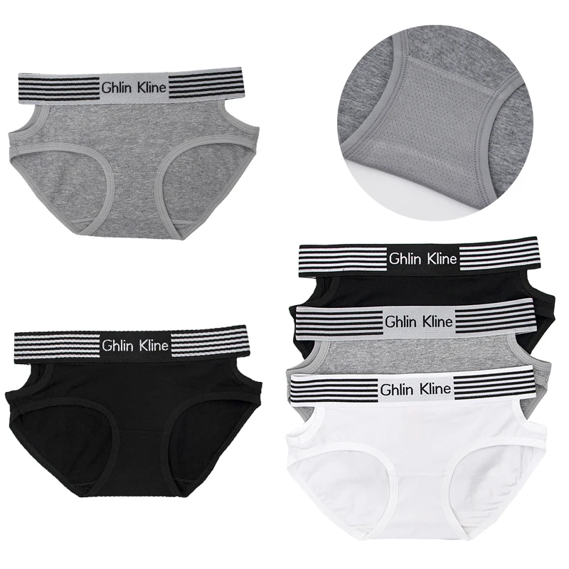 Women's Cotton Antibacterial Panty Hip Lifting Exercise Briefs Comfortable Underwear