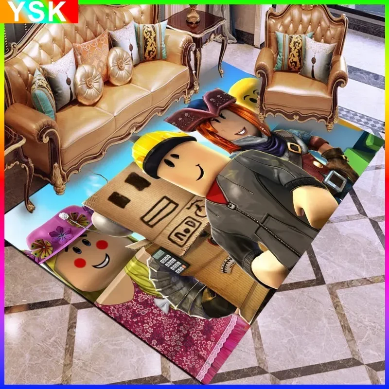 New Roblox Anime Peripheral Carpet European and American Home Coffee Table Bedroom Carpet Birthday Layout Scene Decoration