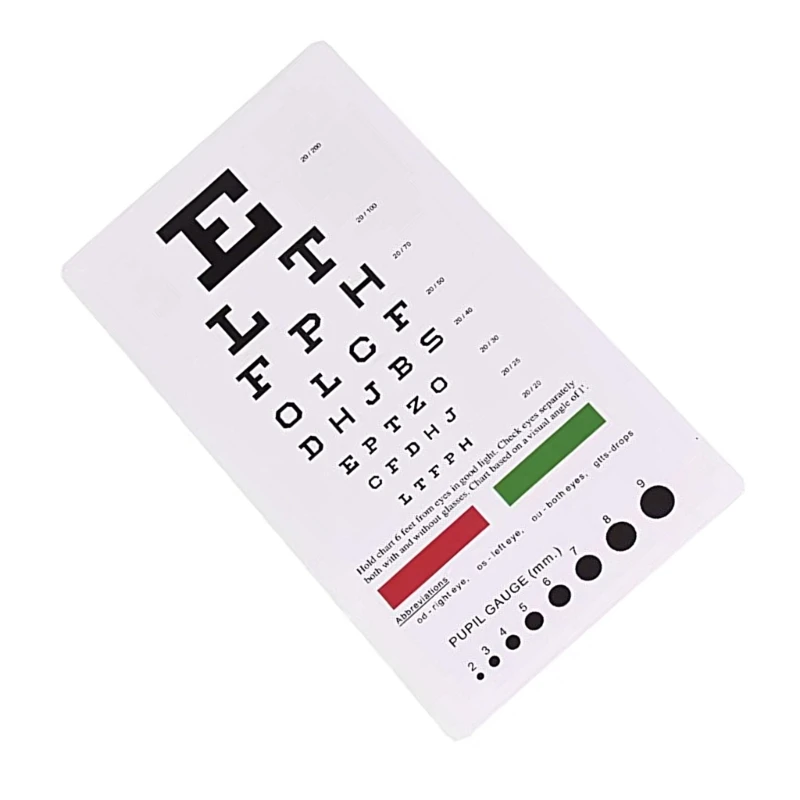 Biểu đồ mắt bên / Thước PD / Biểu đồ che mắt để kiểm tra