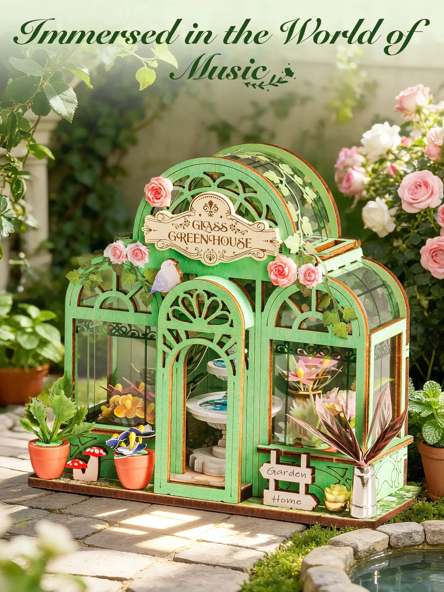 Kit Rumah Mini DIY Rolife, Tam - Kids Outdoor Doll House ulasan dan harga