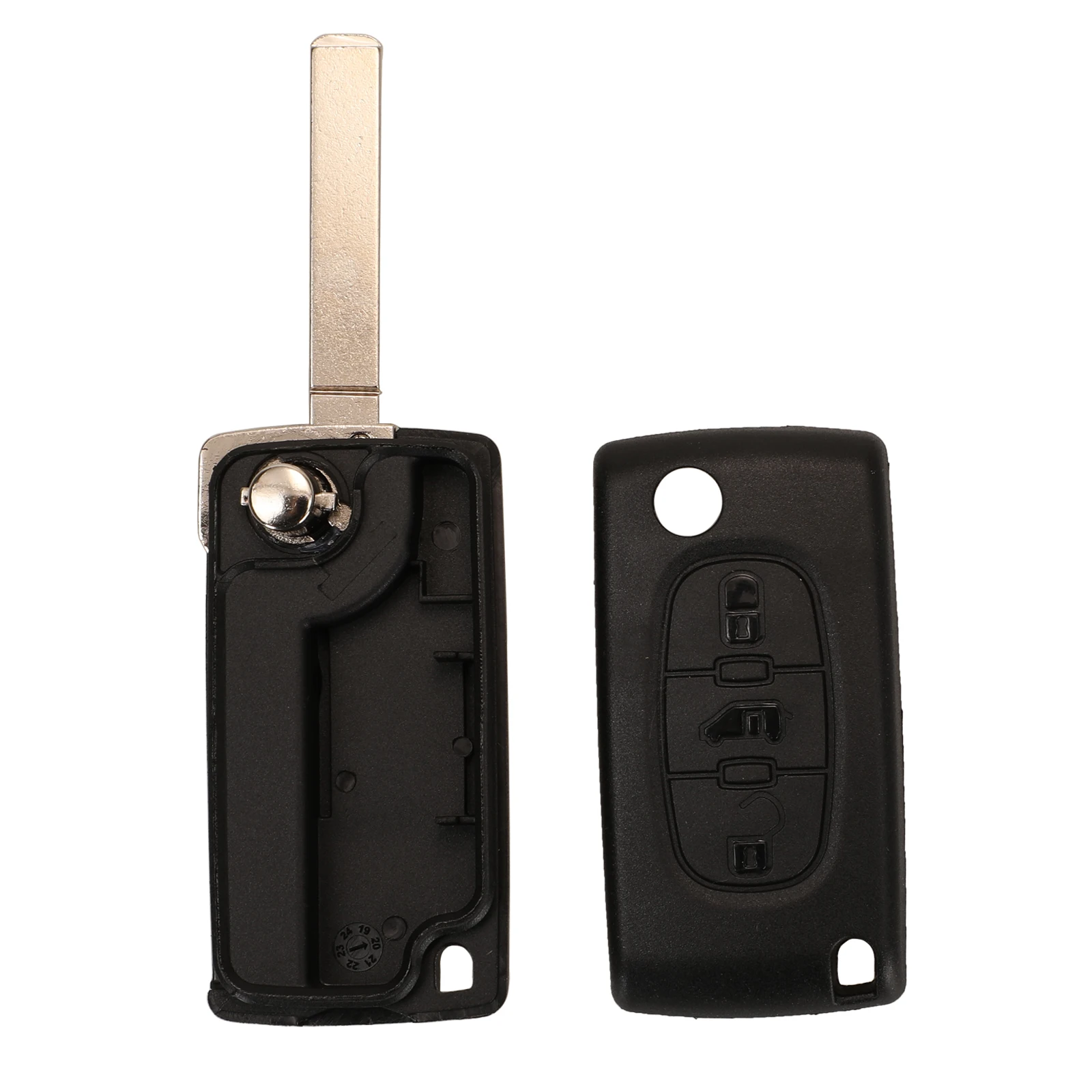 jingyuqin CE0523/CE0536 Remote Car Key For Fiat Scudo For Peugeot Partner Expert For Citroen Berlingo Dispatch (Van)  Remote Key