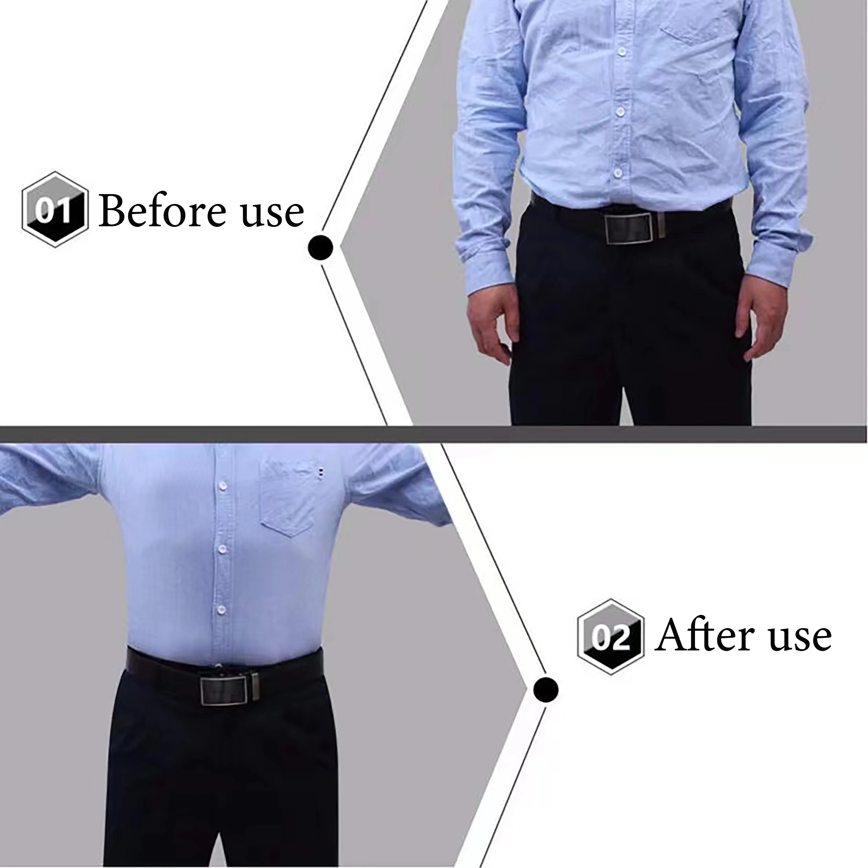 Hot Sell Classic Black Men Shirt Stays Belt With Non-slip Locking Clips Keep Shirt Tucked Leg Thigh Suspender Business Accessory