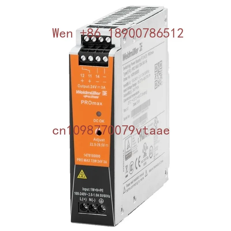 Original Switching Power Supply PRO MAX 72W 24V 3A Order Number 1478100000