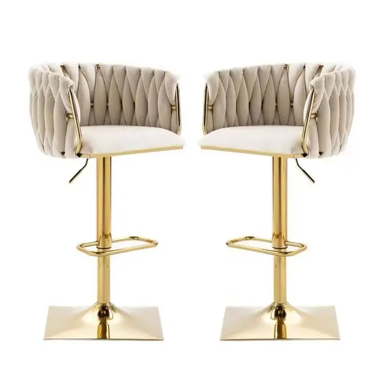 Luxury Design Swivel Kitchen Nordic Modern Bar High Stool Chairs