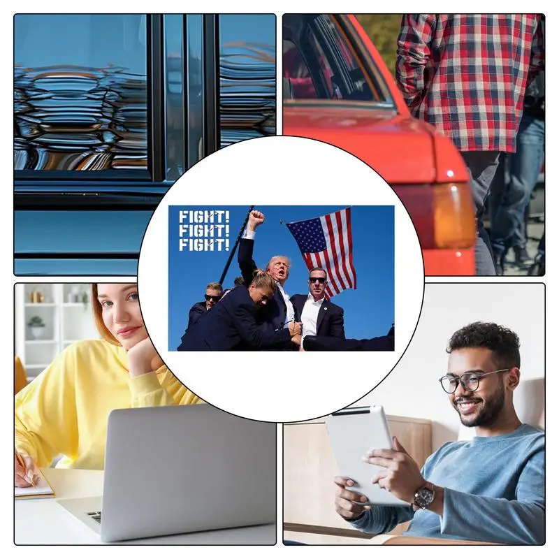 President Autostickers 2024 Voertuig Stickers Sticker Sticker Sticker Waterdichte Veelzijdige Indoor Gebruik Buitenshuis 2024 President Verkiezingsstickers