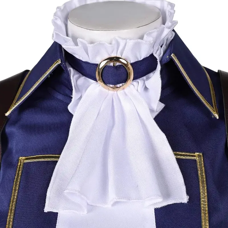 لعبة LOL Caitlyn أزياء Piltover شريف التأثيرية للنساء شعر مستعار أزرق ملابس لعب الأدوار للسيدات البالغات والفتيات بدلة كرنفال الهالوين