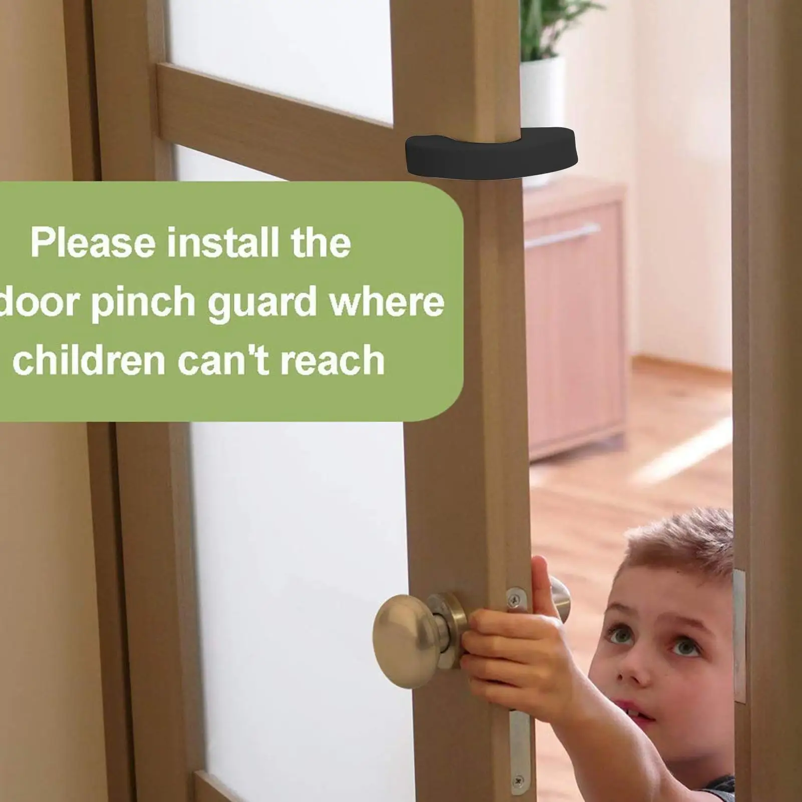 

4pcs Soft Foam Door Stopper Anti-pinch Door Stopper Anti-pinch Guard Protector Child Safety Door Stopper Soft Foam Pad
