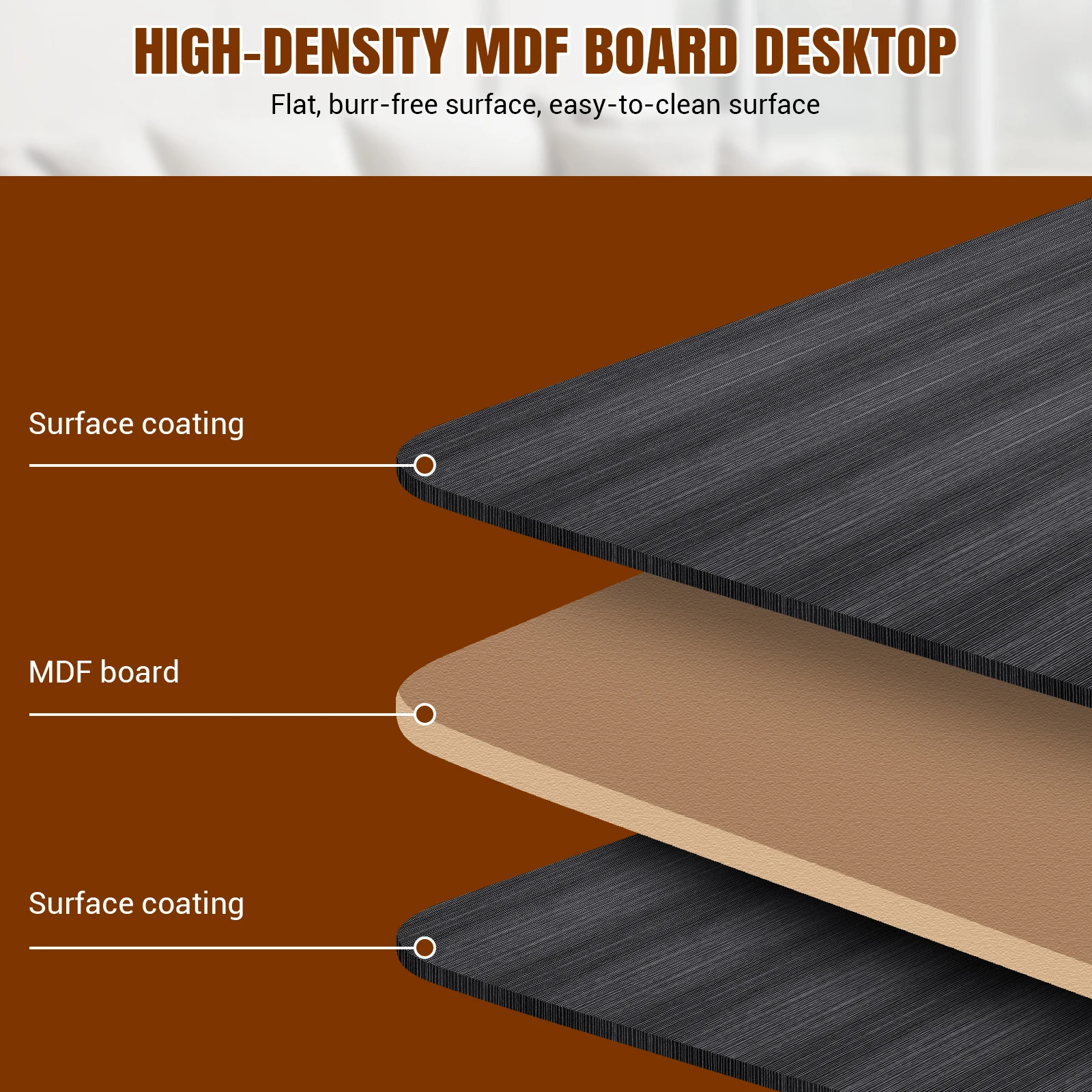 مكتب كمبيوتر محمول قابل للطي للسرير، صينية طاولة كمبيوتر محمول وأريكة سرير تستخدم مع فتحة للكمبيوتر اللوحي وحامل أكواب، 5 ارتفاع قابل للتعديل، أسود #6