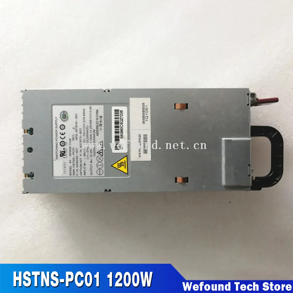 

For 451816-001 444049-001 437573-B21 Power Supply High Quality Fully Tested Fast Ship HSTNS-PC01 1200W