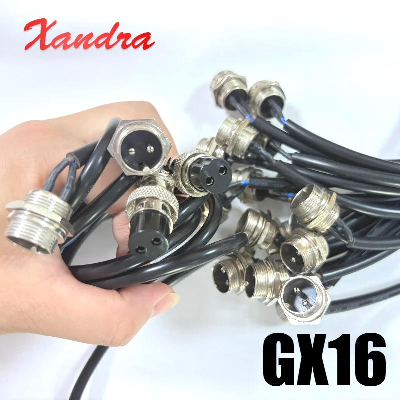 GX16 2Pin Aviation Plug Socket Male Female Connector GX16 3Pin 4Pin 5Pin 6Pin 7Pin 8Pin 9Pin With Wire Circular Cable Assembly