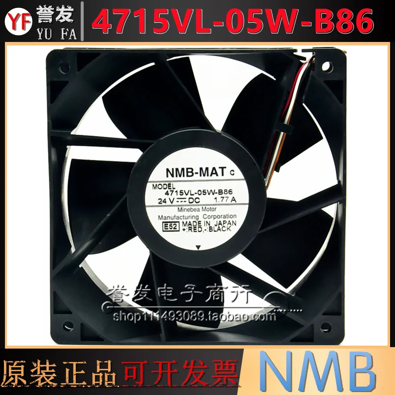 NEW ORIGINAL 4715VL-05W-B89 24V 1.77A 12038 120x120x38mm COOLING FAN RADIATOR