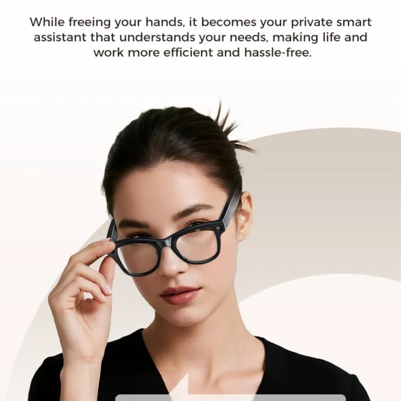 800W Pixel Smart Glasses With Charging Compartment For Recording Photography Object Recognition WiFi Transmission Dropshipping