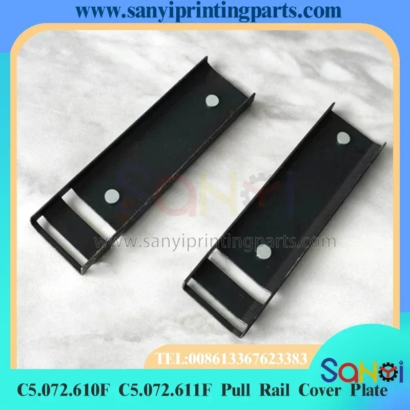 1 Pair C5.072.610F C5.072.611F Pull Rail Cover Plate 93x25mm For Heidelberg SM102 CD102 Printing Machine