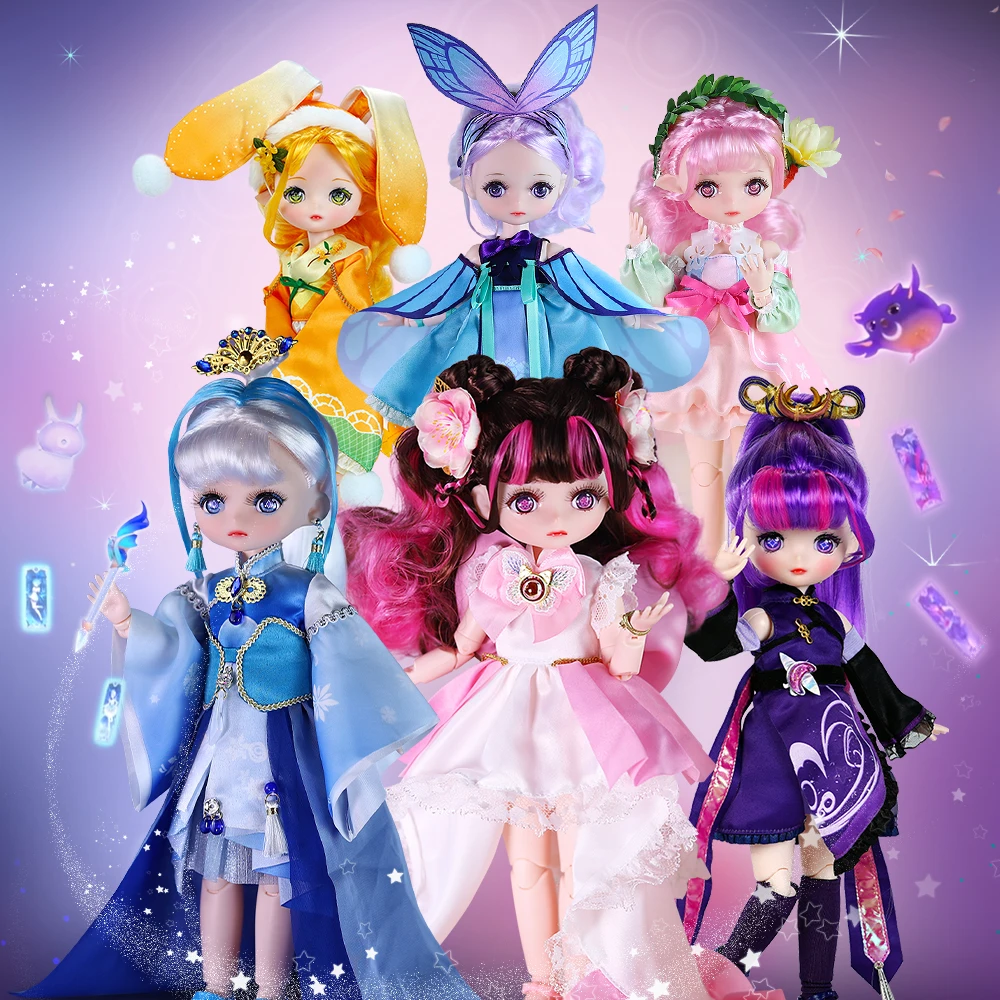 Dream Fairy 1/6 BJD Dolls Magical Girl ,clothes shoes Series 32cm Ball Jointed Dolls Full Set Gift for Girls