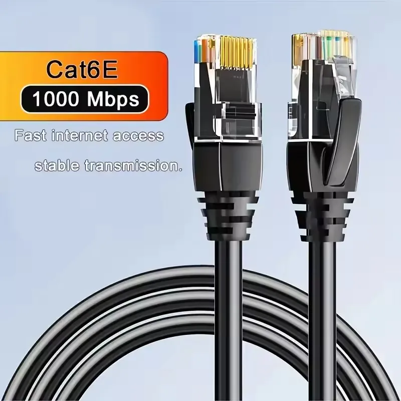 كابل إيثرنت Cat6 كابل شبكي عالي السرعة 1000 ميجابت في الثانية RJ45 كابلات الإنترنت UTP CAT6 سلك شبكة LAN محمي لتلفزيون الكمبيوتر PS5 PS4 Xbox