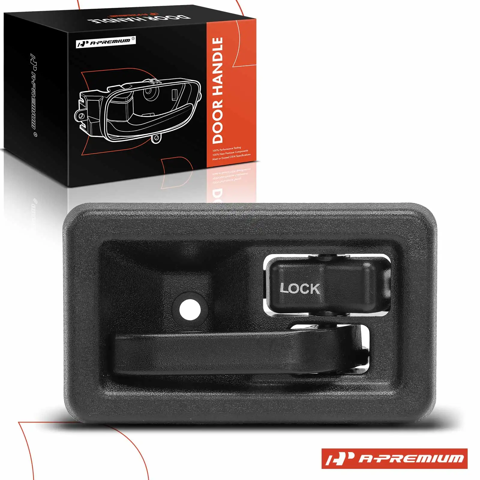A-Premium Front Passenger Side Textured Black Interior Door Handle for Jeep Wrangler TJ 2003-2006