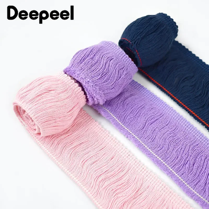 5/10M 50mm Cotton Tassel Fringe Lace Trim Ribbons for Sewing Derss Clothes HomeTextile Curtain Trimmings DIY Crafts Accessories