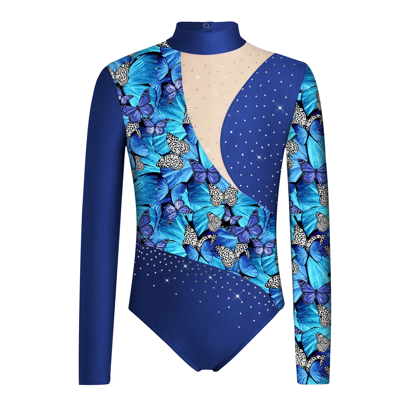 Acrobatics Jersey Rhythmic Gymnastics Leotards Unitards Jumpsuit Kids Girls Floral Ballet Figure Skating Performance Costumes