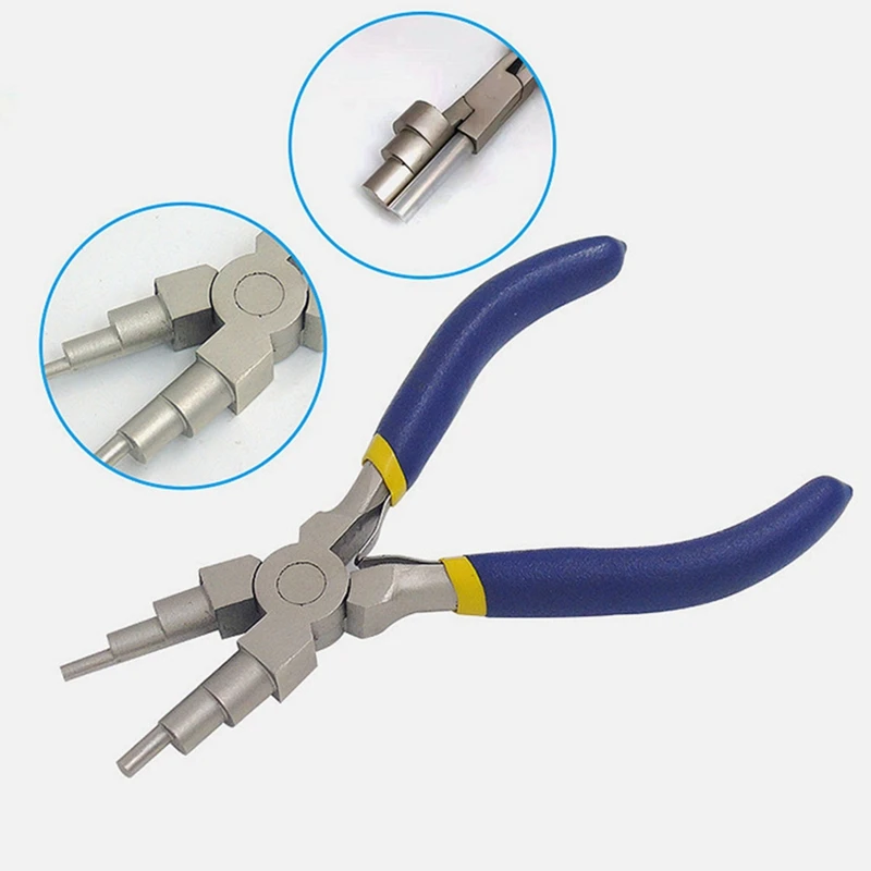 6 In 1 Handheld Forming Rustproof Rings Bail Making Plier For 3Mm To 10Mm Carbon Steel Portable Jewelry Tool Wire Looper