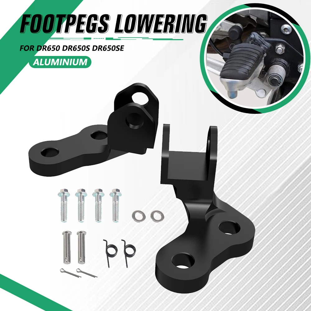 

Footrest Bracket Footpeg Lowering Mounts Aftermarket For Suzuki DR650 1996-2023 Foot Peg Kits DR650S DR650SE Lowered Footpeg