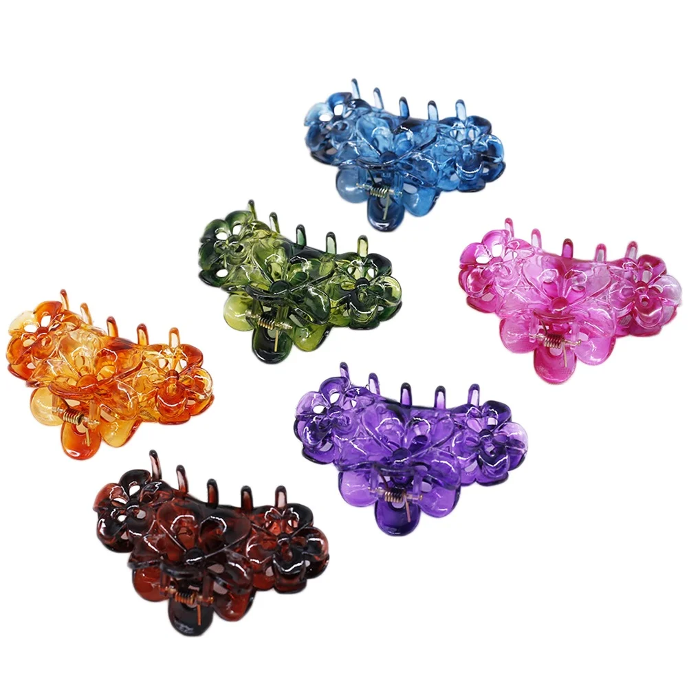 

12 Pcs Clip Accessories Chunky Jaw Hair Clips For Girls Clips Women Girls Durable Plastic Metal Easy Styling Hair Care
