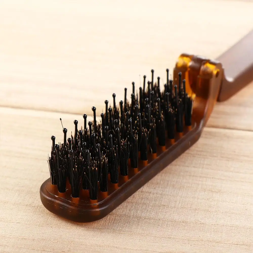 

Portable Travel Compact Hairdressing Massage Comb Pocket Size Foldable Comb Bristle Comb Hair Styling Tool Bristle Hair Brush