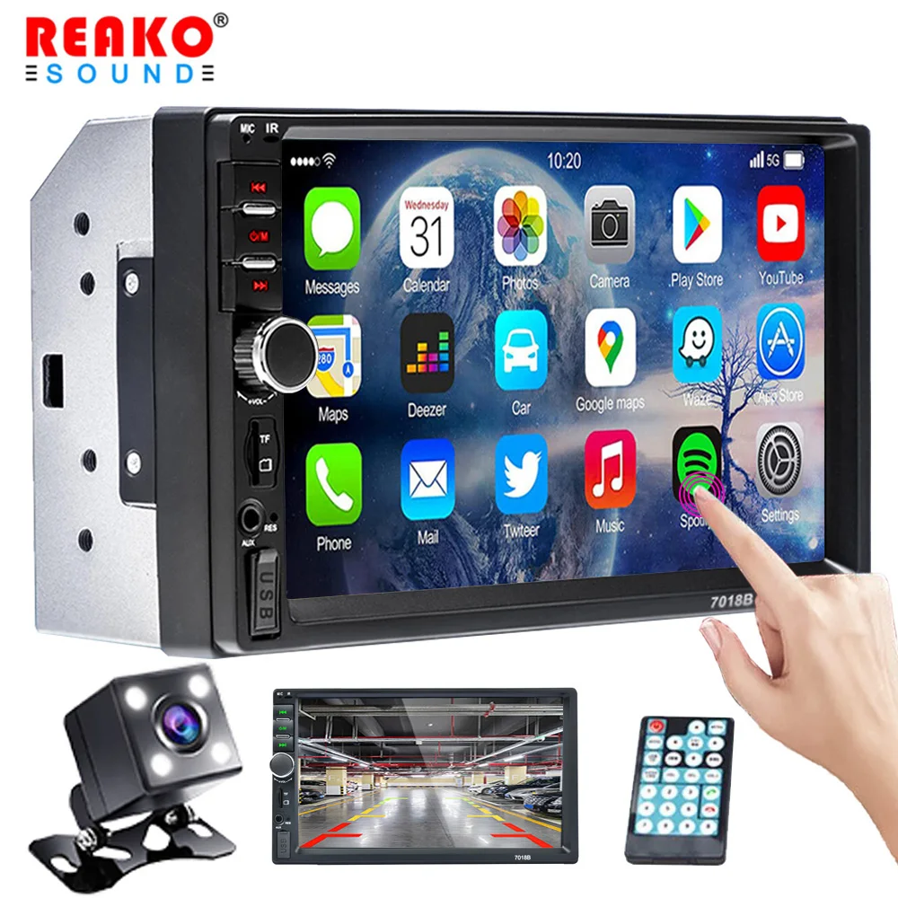 REAKOSOUND 2 Din Car Radio BT Autoradio 7